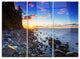 "Baltic Sea and Orlowo Cliff at Sunrise" Metal Wall Art, 3 Panels, 36"x28"