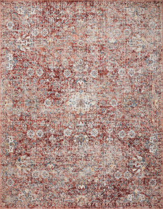 Loloi II Cassandra Rust / Ivory 18" X 18" Swatch Area Rug