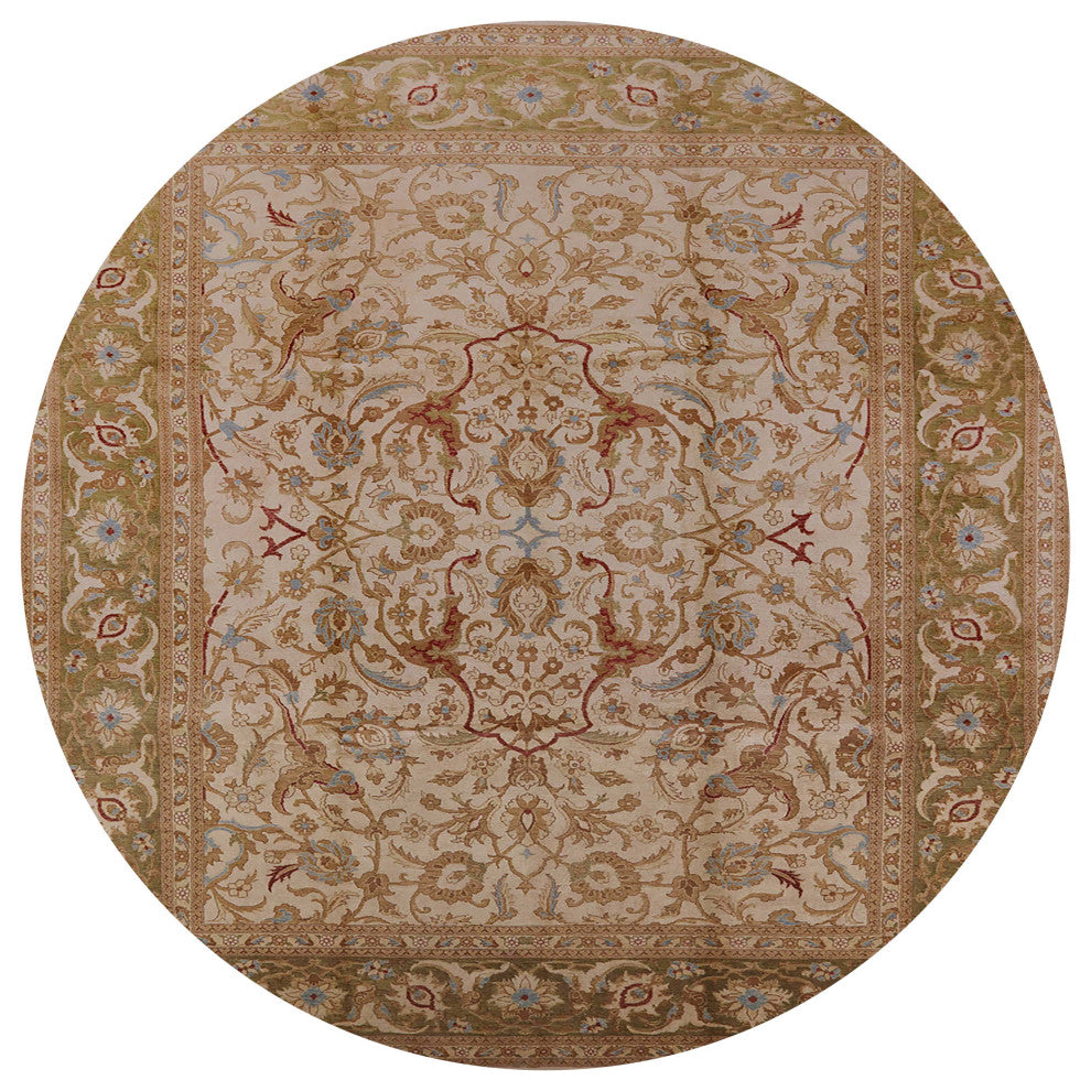 Ahgly Company Indoor Round Mid-Century Modern Area Rugs, 7' Round