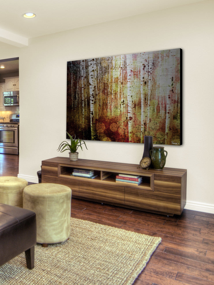 "Aspen" UV Ink Print on Brushed  Aluminum, 36"x24"