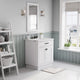 Hartford 30" Single Sink Marble Countertop Bath Vanity, White, Vanity With Mirro