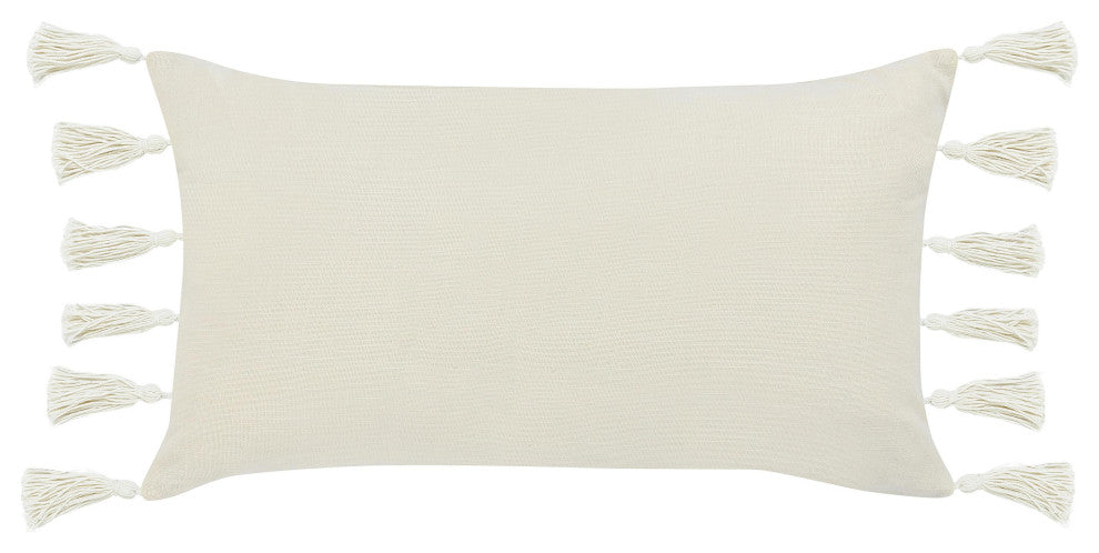 Apana Linen Embroidered Throw Pillow by Kosas Home, 14x26