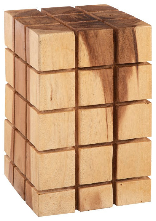 Cubed Stool, Natural