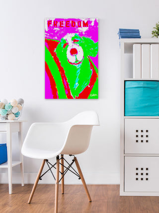 "Freedom" Painting Print on Wrapped Canvas, 30"x45"