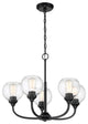 Glenda Chandelier 5  Light  Flat Black