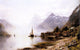 Anders Monsen Askevold Norwegian Fjord With Snow Capped Mountains Wrapped Canvas