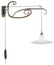 Country Line 1820 Wall Sconce, Satin Amber, Graphite and Silver