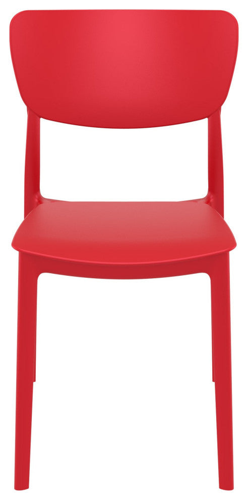 Monna Outdoor Dining Chair, Set of 2, Red