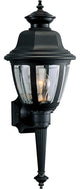 Progress Lighting 1-Light Wall Lantern With Clear BeveLED Acrylic Cur, Black