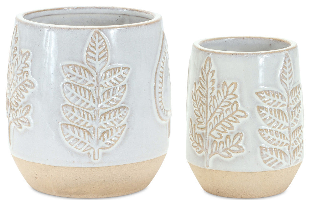 Decorative Pot, 2-Piece Set