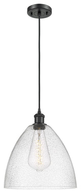 Innovations 516-1P-BK-GBD-124-LED 1-Light Mini Pendant, Matte Black