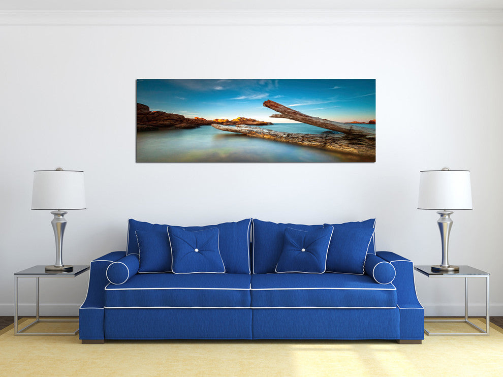 Epic Graffiti "Driftwood Dreams", a High Gloss Acrylic Wall Art, 60" x 20"