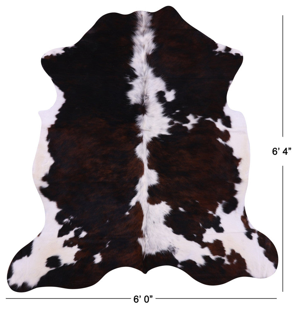 6' 4" X 6' 0" Natural Cowhide Rug C1890
