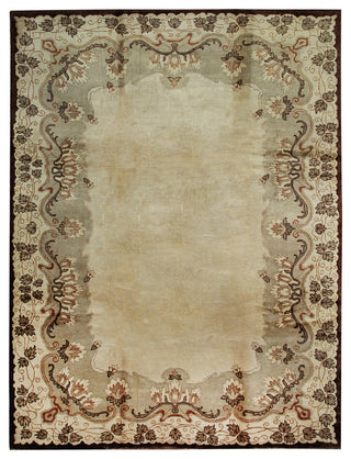 Beige Traditional oriental Ningxia Area Rug