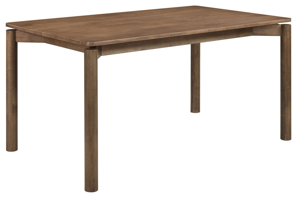 Parkridge 5-piece 59" Wood Dining Set Natural Walnut
