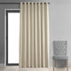 Signature Extra Wide Grommet Blackout Velvet Curtain, Ivory, 100"x84"