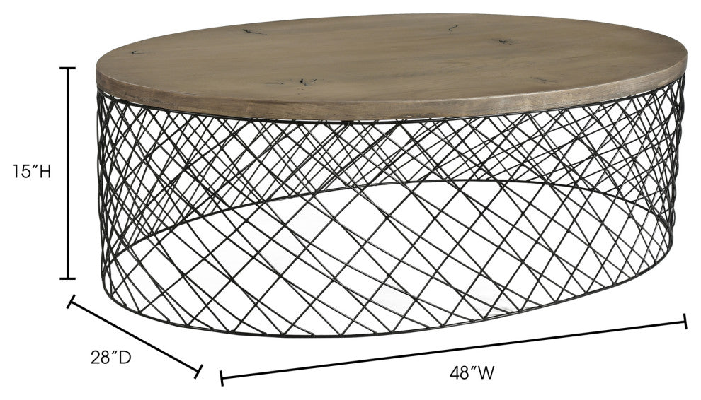 Industrial Celeste Coffee Table - Grey