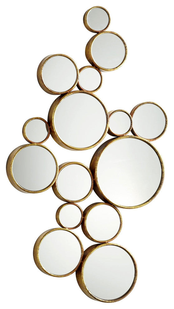 Bubbles Mirror, Gold