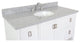 49" Single Vanity, White Finish With Gray Granite Top