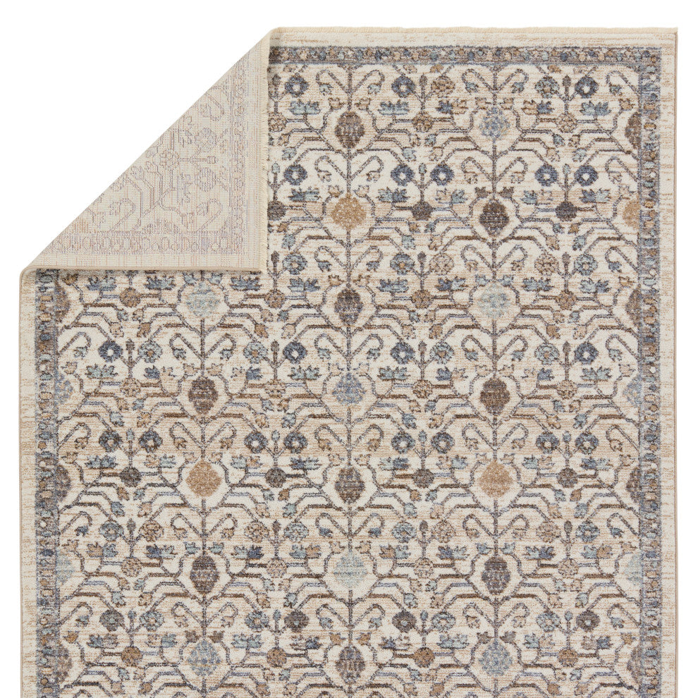 Jaipur Living Primrose Trellis Blue/ Gold Area Rug 4'X6'