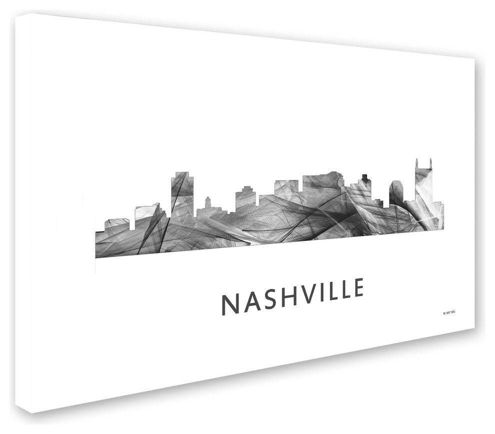 Marlene Watson 'Nashville Tennessee Skyline' Canvas Art, 32x22