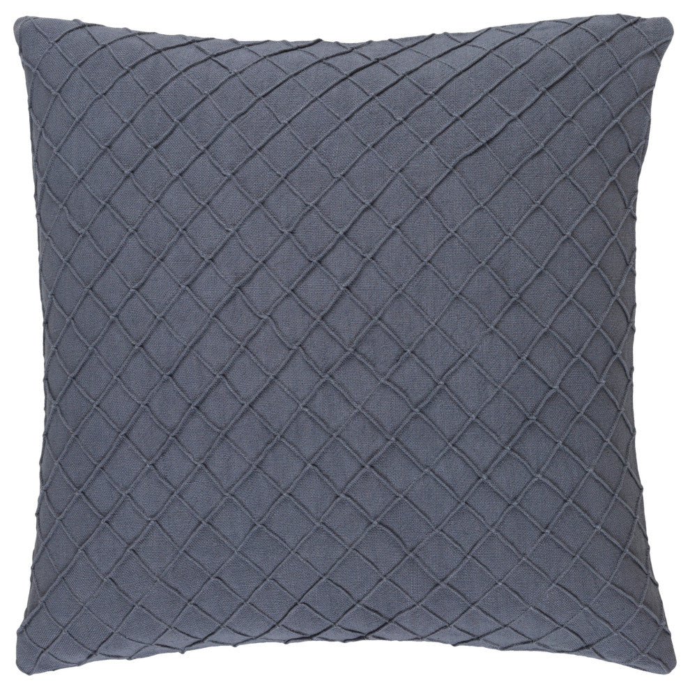Surya Wright WR-005 18"x18" Pillow Cover, Light Gray