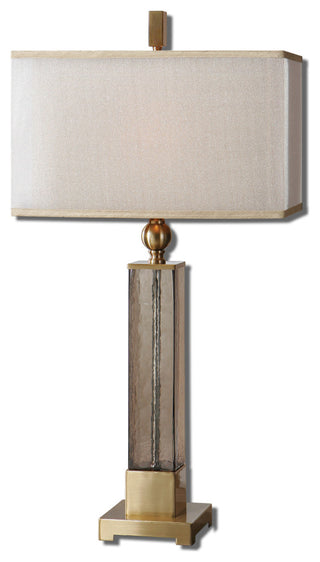 Uttermost Caecilia Amber Glass Table Lamp