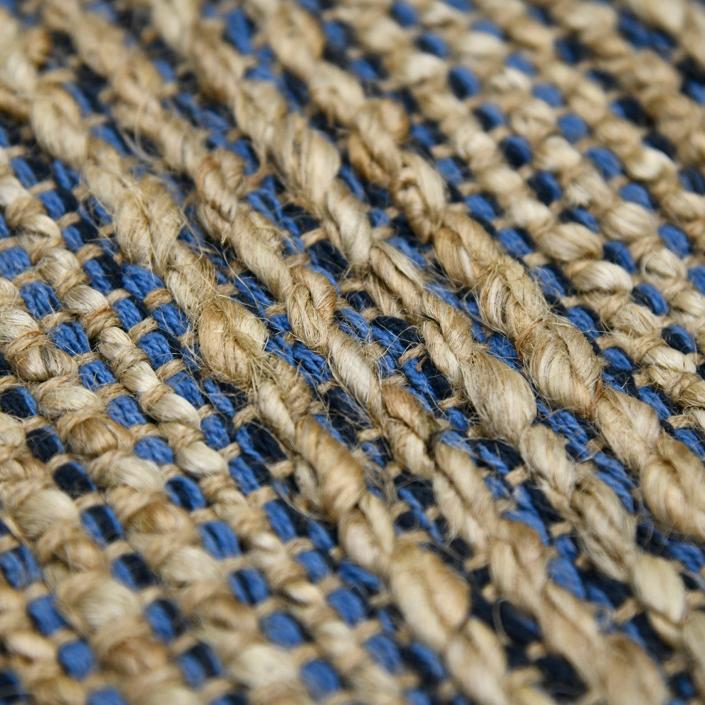 Naturals Sinclair Area Rug, Navy, 2' x 3', Striped