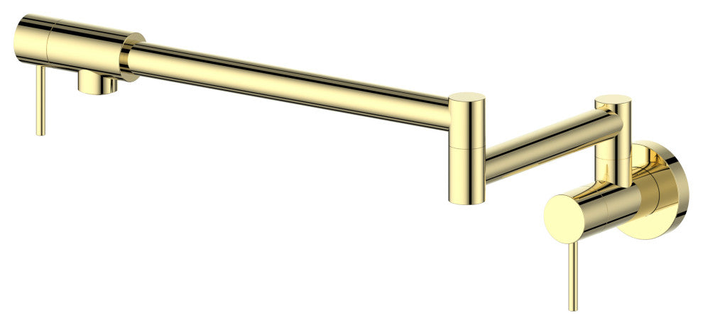 ZLINE Gemini Pot Filler, Polished Gold, GEM-FPF-PG