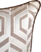 Gray Decorative Pillow Covers 18"x18" Silk, Future Trellis