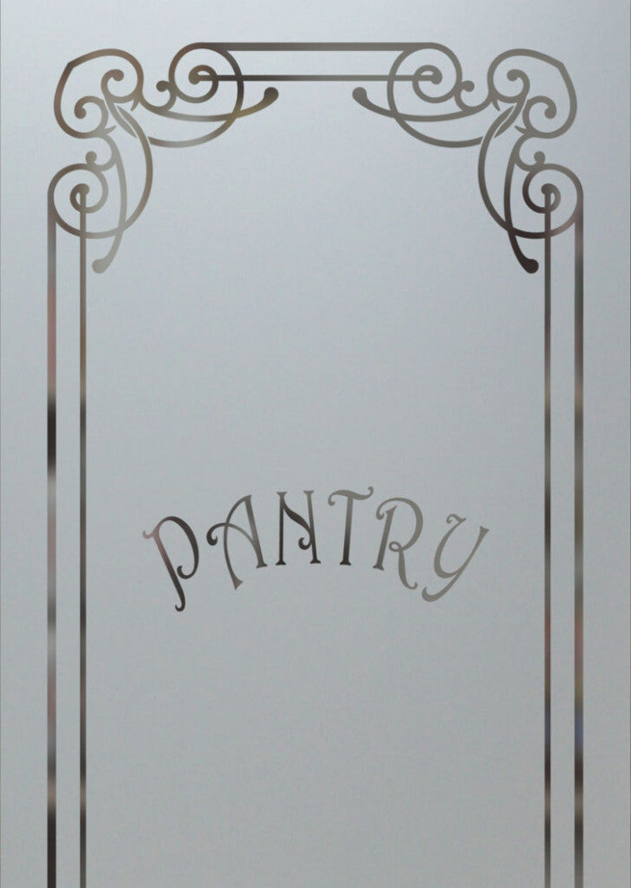 Pantry Door - Naples Harrington - Primed - 30" x 80" - Knob on Left - Pull Open