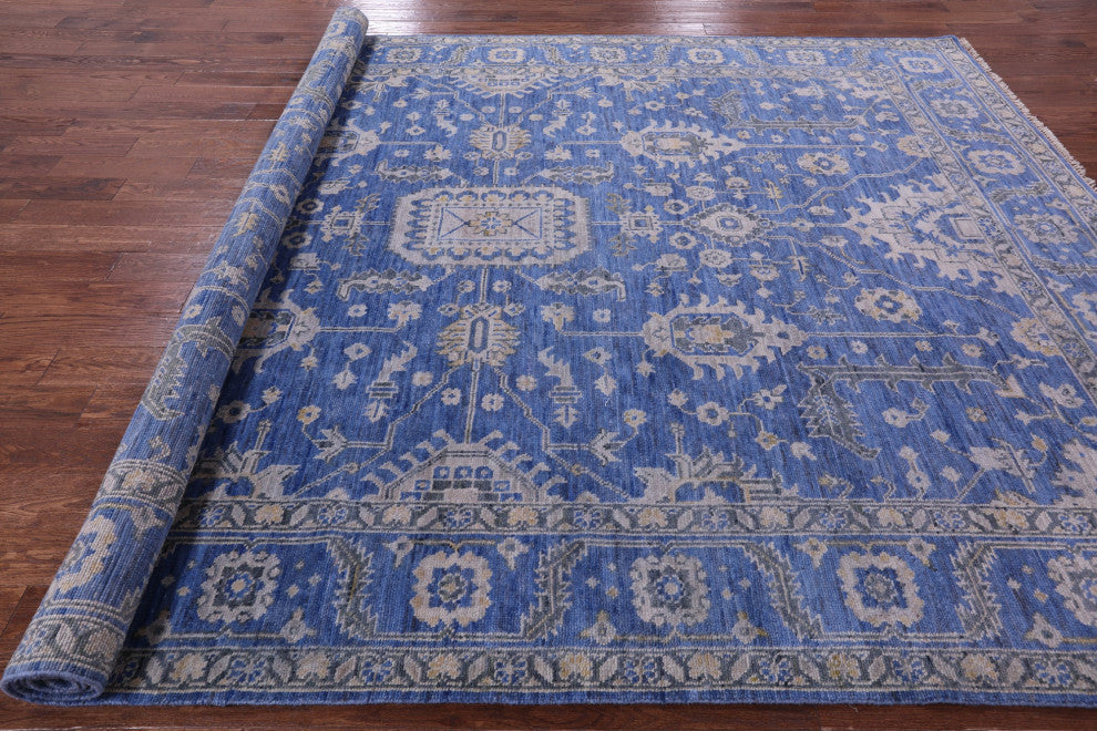 8' 11" X 12' 5" Persian Fine Serapi Hand-Knotted Wool Rug - Q13707