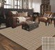 Jute Herrington Plaid Area Rug Milliken Tactesse Nylon, RND 12'