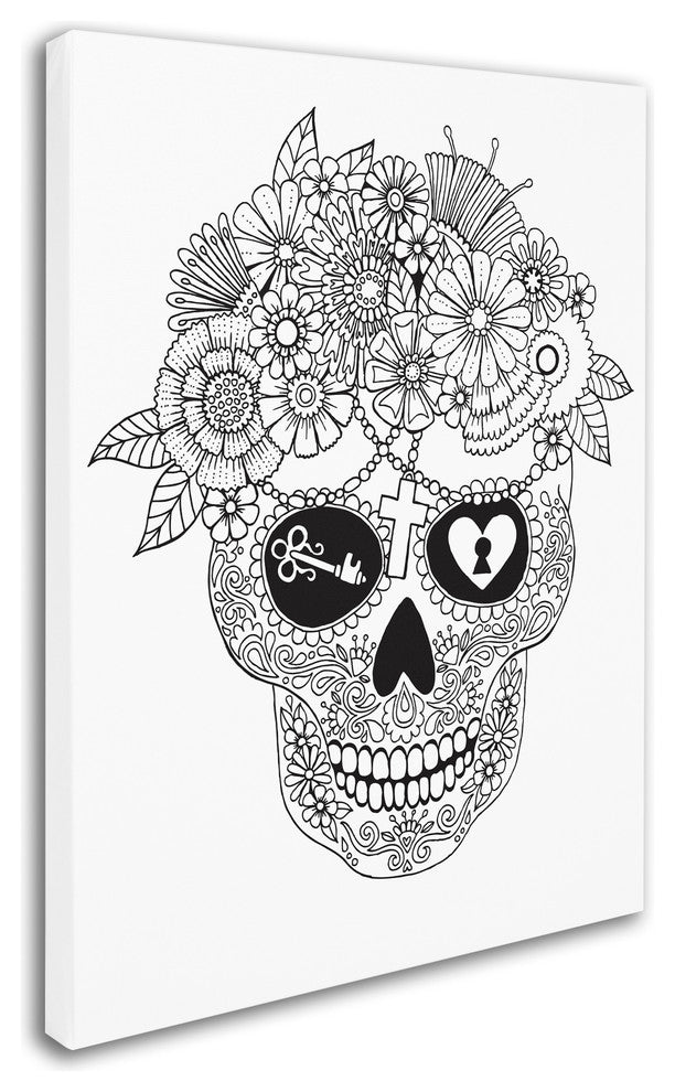 Hello Angel 'Lost Love Sugar Skull' Canvas Art, 32x24
