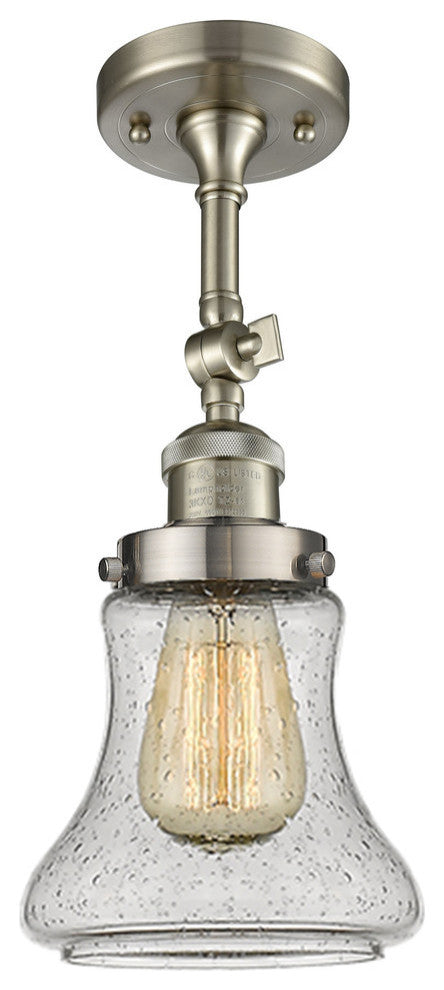 Innovations Lighting 201F-Sn-G194 1 Light Semi-Flush Mount