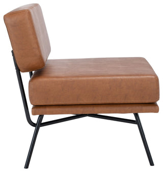 Safavieh Kermit Accent Chair, Cognac/Black