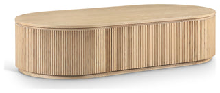 Moana Wood Storage Coffee Table, Natural, 64" W X 32" D