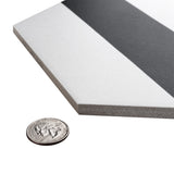 Porto Capri Hex Black Porcelain Floor and Wall Tile