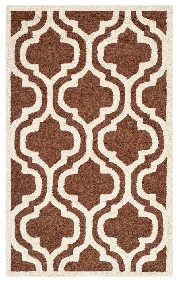 Safavieh Cambridge CAM132H 6' Square Brown Rug