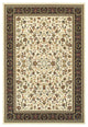 Oriental Weavers Kashan Ivory/ Black Oriental Indoor Area Rug 3'10"X5'5"