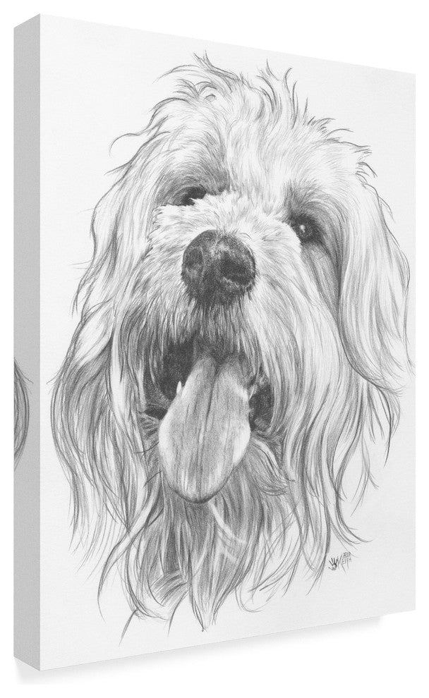 "Goldendoodle" by Barbara Keith, Canvas Art