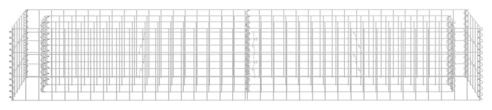 vidaXL Gabion Raised Bed Galvanized Steel 70.9"x11.8"x11.8"