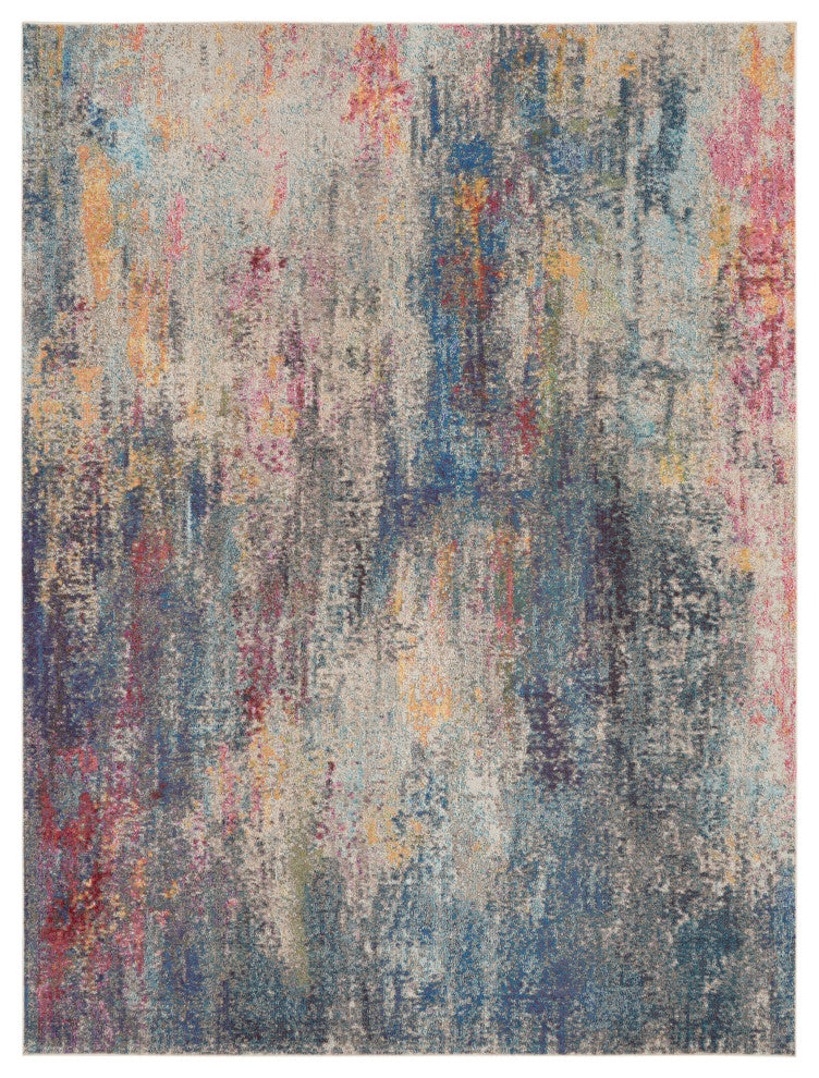Nourison Celestial 9' x 12' Multicolor Modern Indoor Area Rug
