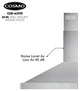 Cosmo Wall-Mount Range Hood, 30"