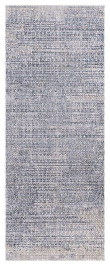 Surya Presidential PDT-2315 3'3"x10' Rug, Bright Blue/Pale Blue/Blue/Gray/Ivory
