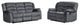 2-Piece Indoor Gray Microsuede 5-Person Seating Set