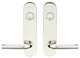 Vienna Lever, Tubular Entry Double Cylinder, Polished/Satin Stainless Steel