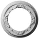 12 1/4"OD x 7 1/2"ID x 7/8"P Roped Medway Ceiling Medallion