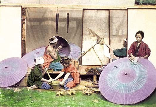 Making Umbrellas - Framed Paper Poster 20" x 30"