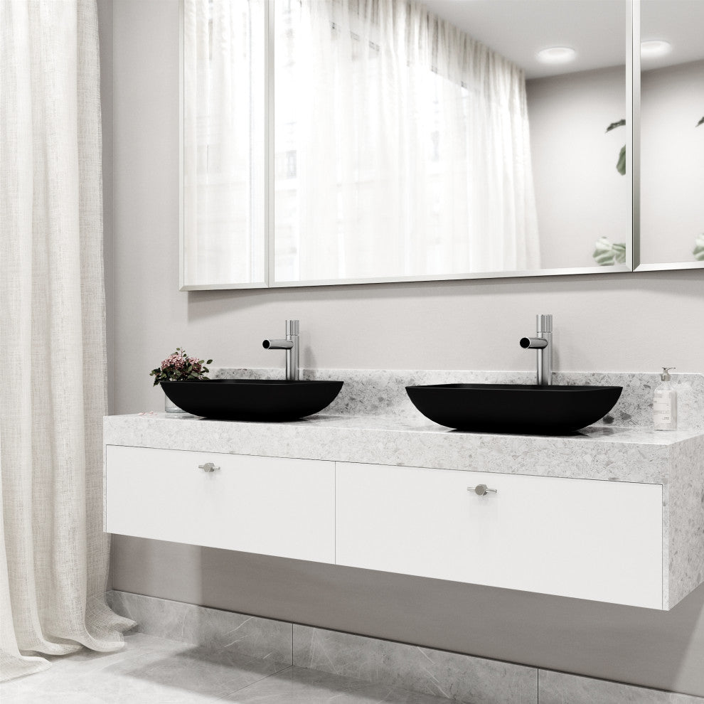VIGO Ashford 11" H Single Handle Single Hole Bathroom Vessel Faucet, Chrome